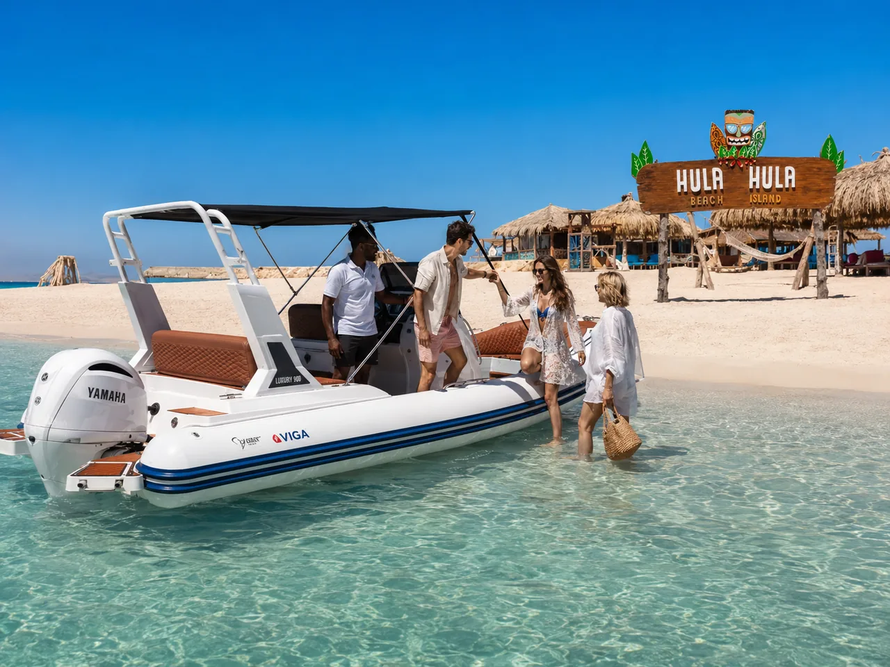 Private Speedboat to Hula Hula Island from Hurghada